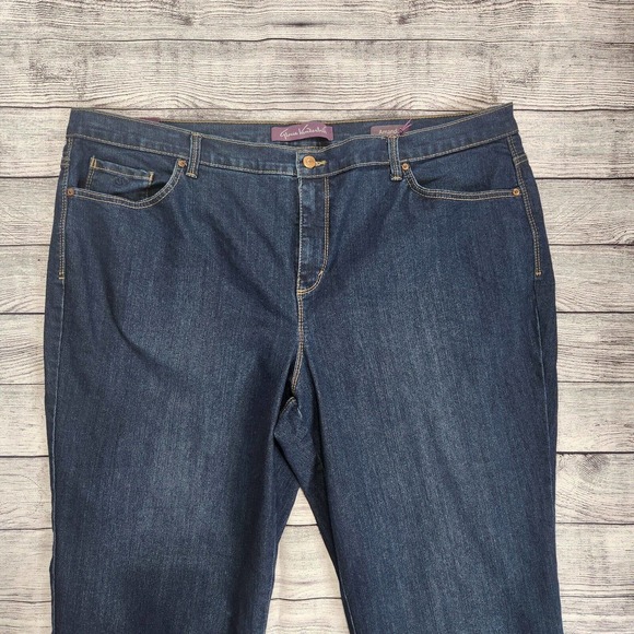 Gloria Vanderbilt Amanda Jean Plus Size 22W Short Petite Tapered Leg Stretch NWT - Picture 2 of 16